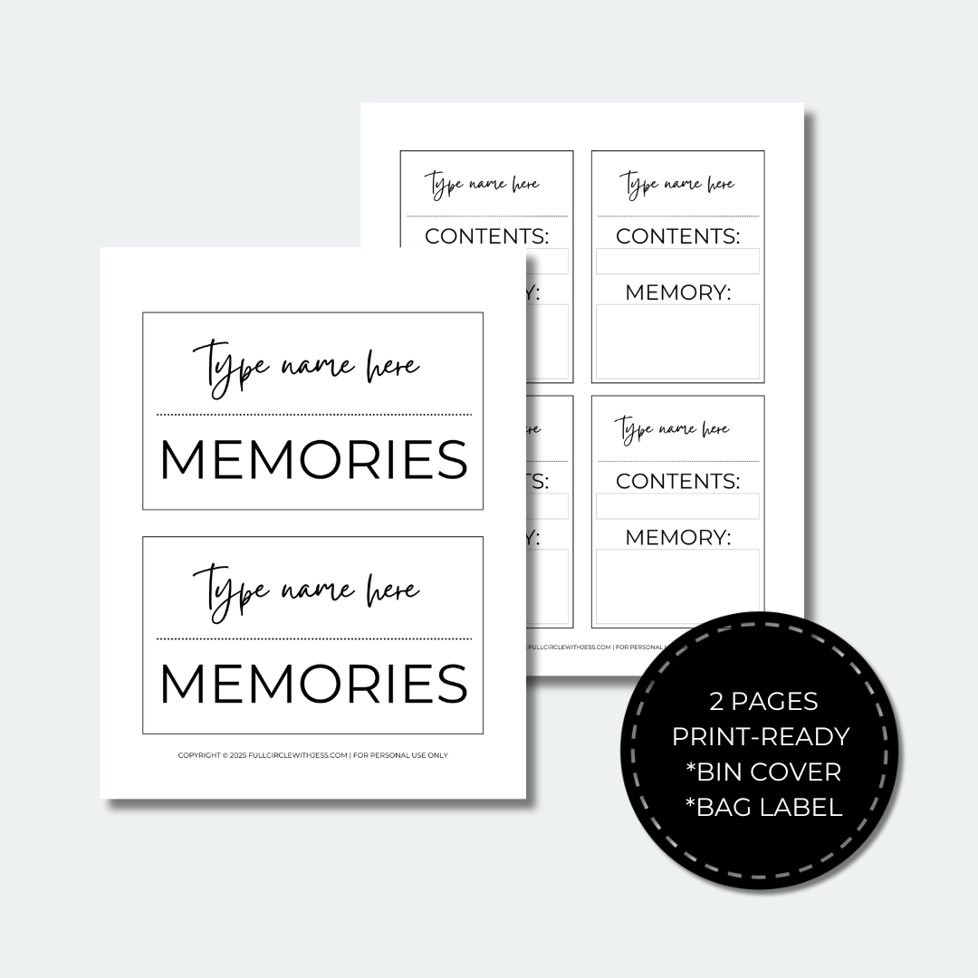 keepsake labels