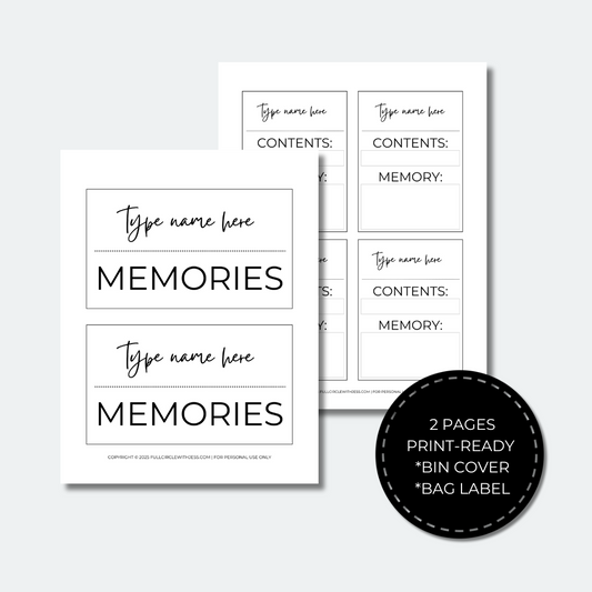 keepsake labels