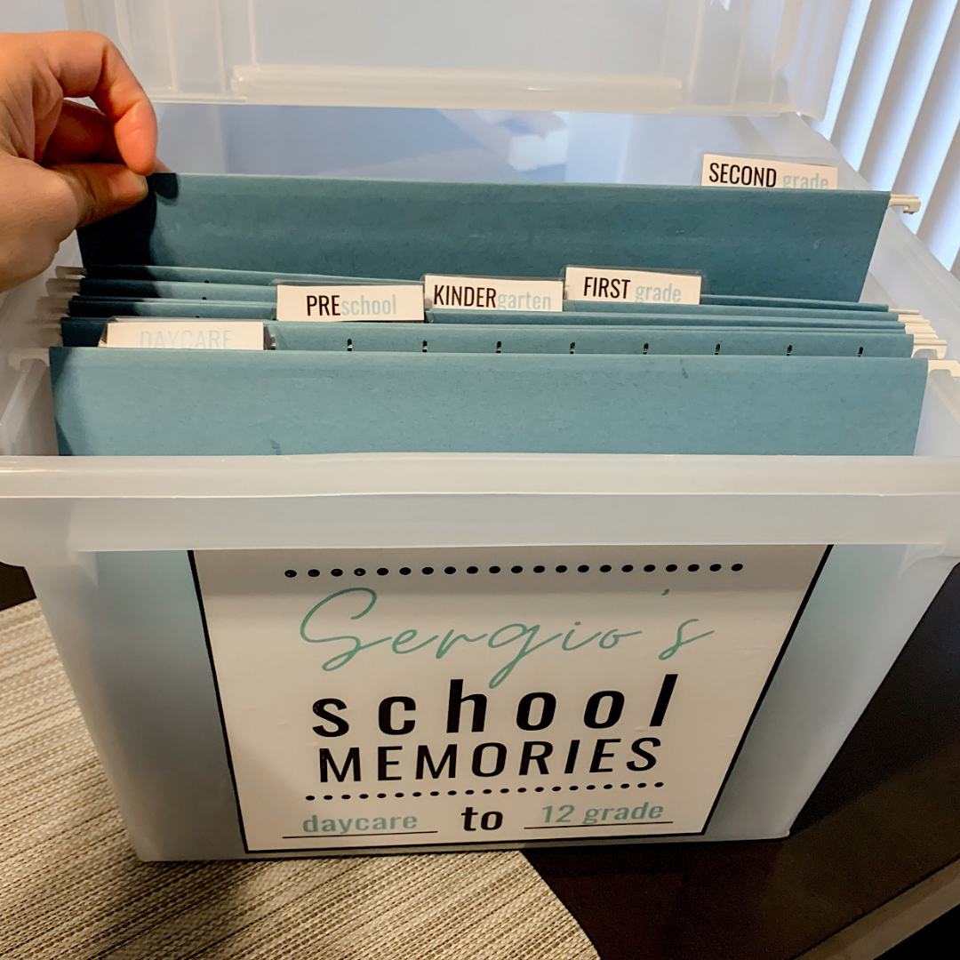 memory bin labels printable