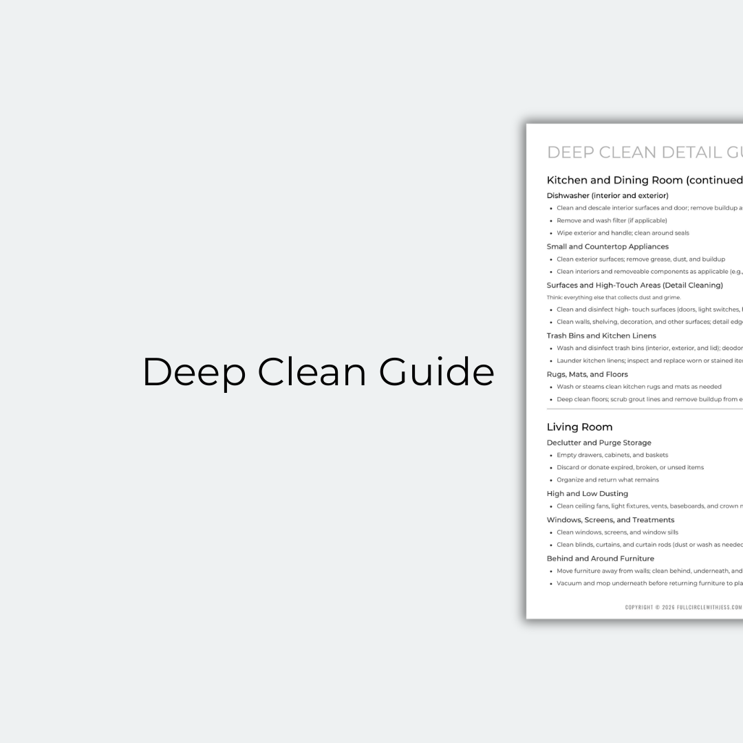 Complete Home Cleaning System • Daily + Weekly + Deep Clean Rotation System