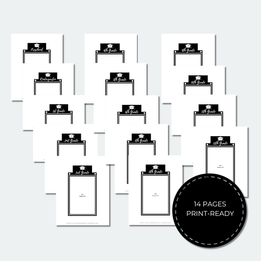 customizable photo graduation banner template
