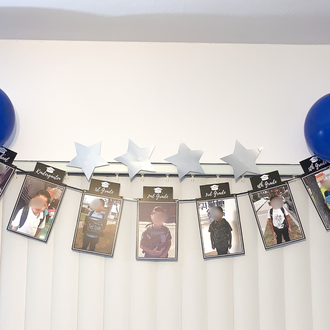 Customizable Photo Graduation Banner